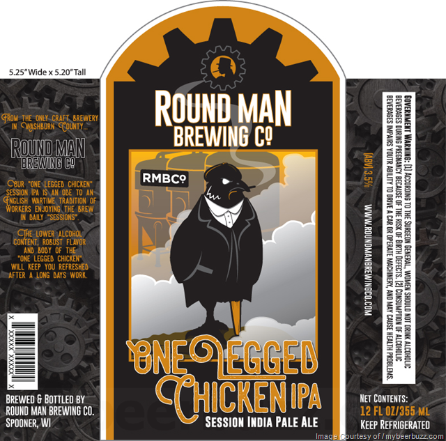 Round Man Brewing - One Legged Chicken IPA