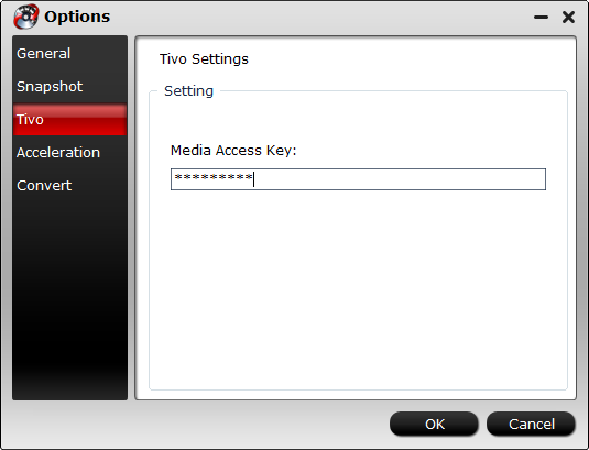 Enter Media Access Key