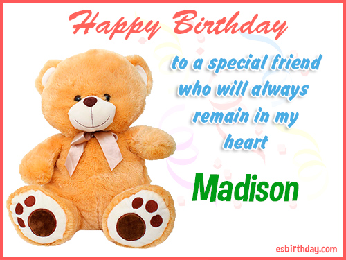 happy birthday madison images