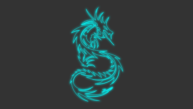 neon dragon
