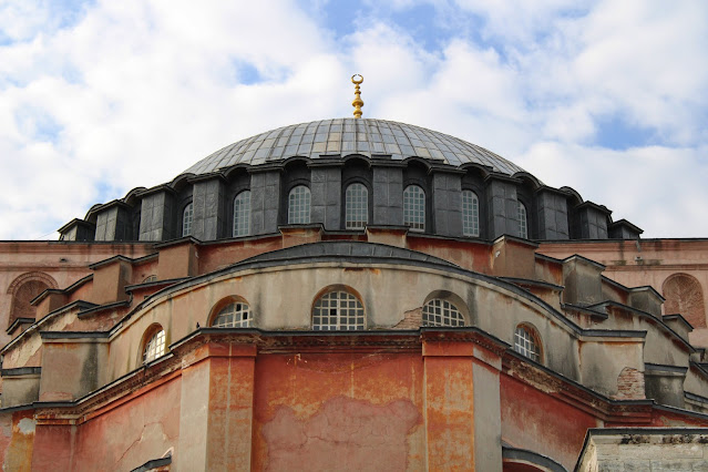 Dome of Hagia Sophia in Istanbul, Turkey