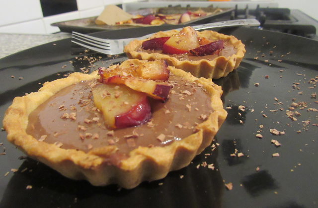 GBBO Individual Chocolate Plum Amaretto Tartlets