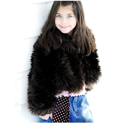 BROWN FAUX FUR Shrug  by GREGGY