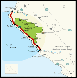 big-sur-california-map