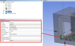 how to slice geometry to smaller parts in Design Modeler Ansys Workbench