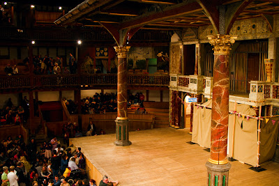 The stage at the Globe - London, England