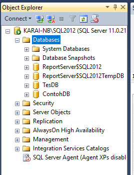 Membuat Database SQL Server