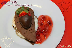 Valentine's Ice-Cream Cookie Sandwich