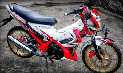 Modifikasi Motor Satria FU Airbrush Terbaru