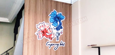 Cupang Idol acrylic signage