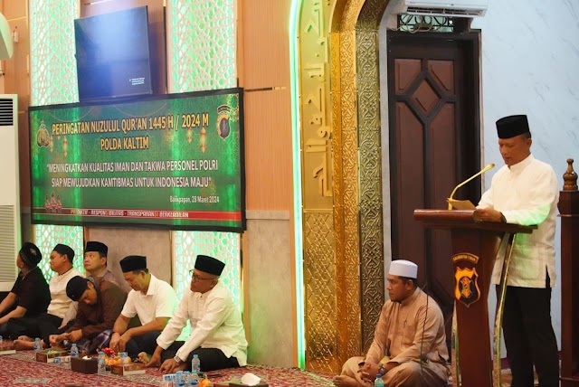 Pertebal Keimanan di Bulan Ramadhan, Polda Kaltim Peringati Peristiwa Nuzulul Qur’an