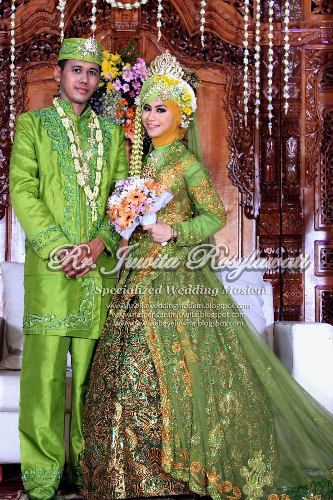 RUMAH SEWA KEBAYA JUWITA Busana Pengantin Couple Warna 