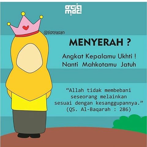 Download Gambar  DP Kartun  Hijab  Muslimah Kata kata  Bijak 