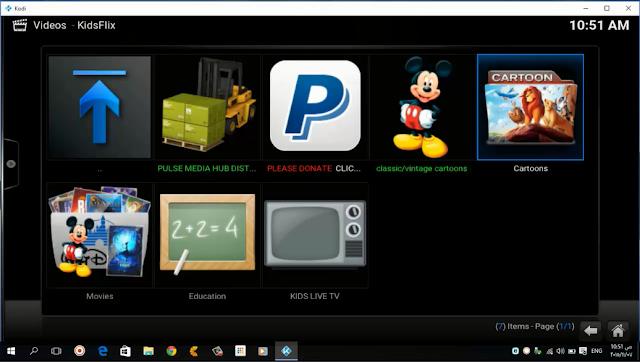 شرح تركيب إضافة KIDSFLIX في برنامج KODI XBMC 