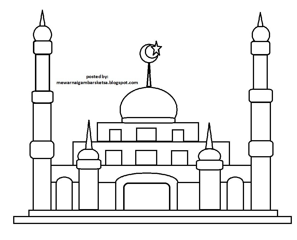 Karikatur Contoh Gambar Masjid Kartun Ideku Unik
