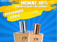 Promo September Ceria Diskon 10% Parfum Classic Collection 1-2 September 2017