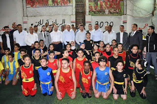 وزير الرياضة ومحافظ الجيزة يفتتحان عددًا من ملاعب كرة القدم الخماسية بمراكز الشباب بالمحافظة