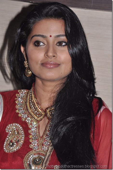 Sneha Hot Pics in Red Dress 4