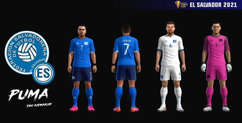 El Salvador 2021 Kits For PES 2013