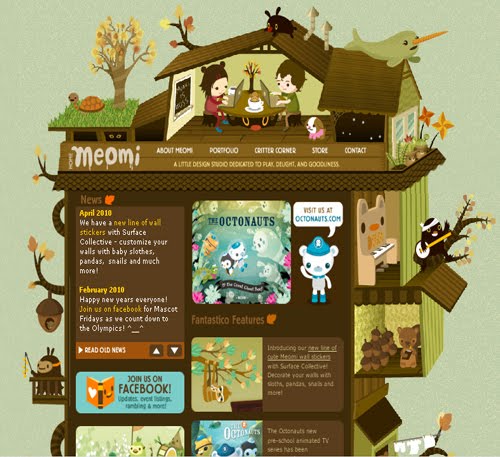 Incredible Illustrative Site Designs Inspired by Nature