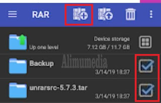 cara menggunakan file rar di android