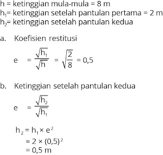 Pembahasan Soal Fisika Tentang Momentum, Impuls dan Tumbukan nomor 7