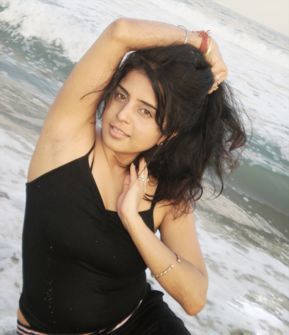 Prachee Adhikari in Black Dress @ Beach hot Pics
