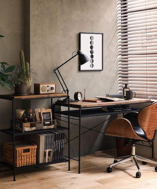 decoração-home-office-estilo-industrial