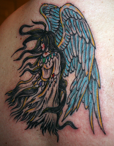 angel tattoos for men