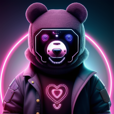 Cute Cyberpunk Bear (15)
