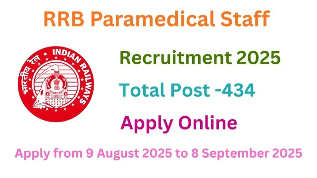 RRB Paramedical Staff Recruitment 2025