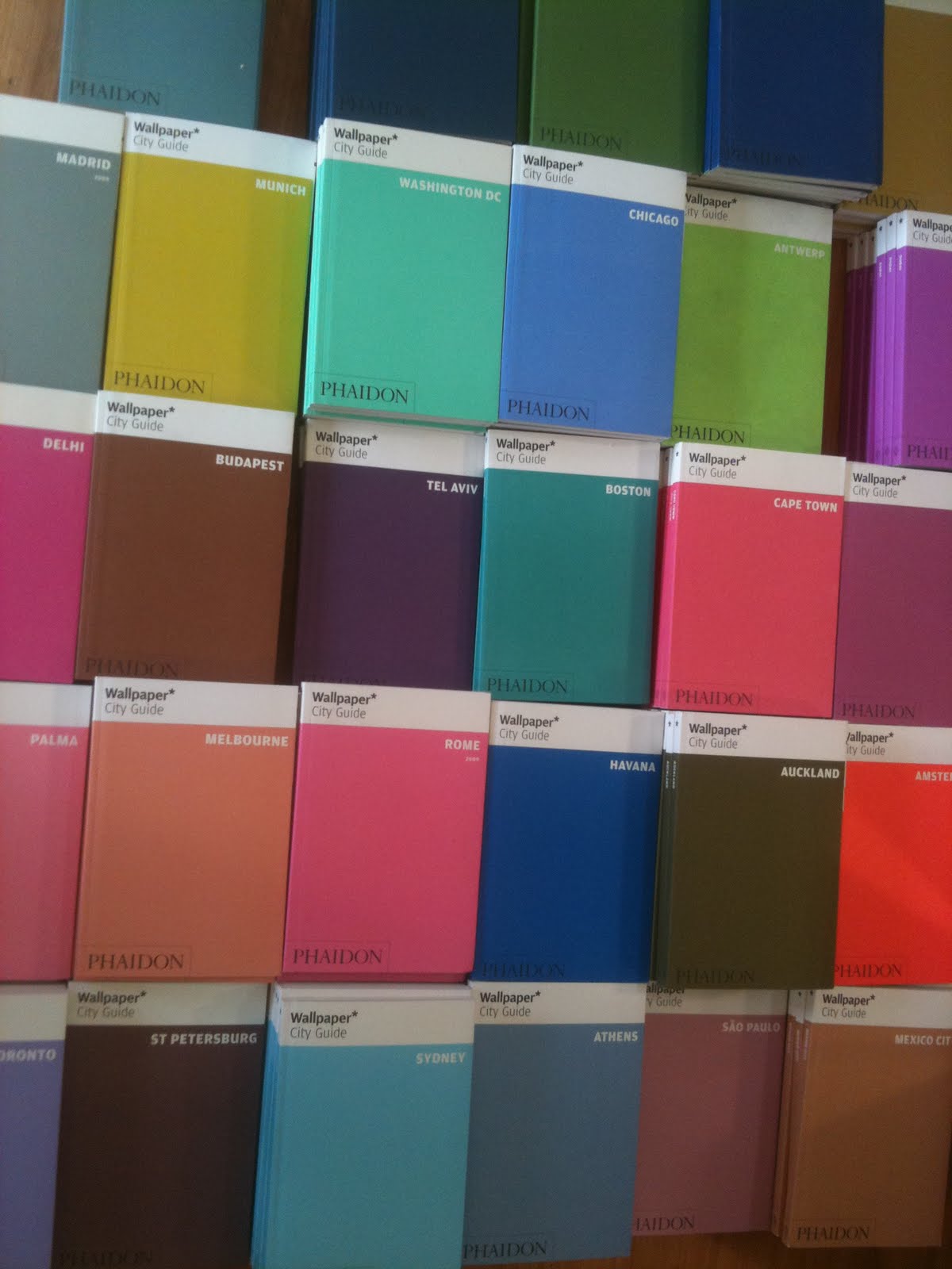 We received a whole new rainbow of Wallpaper Travel guides yesterday, 