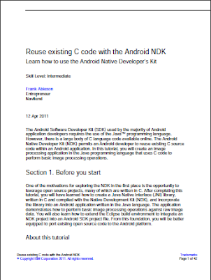 Reuse existing C code with the Android NDK