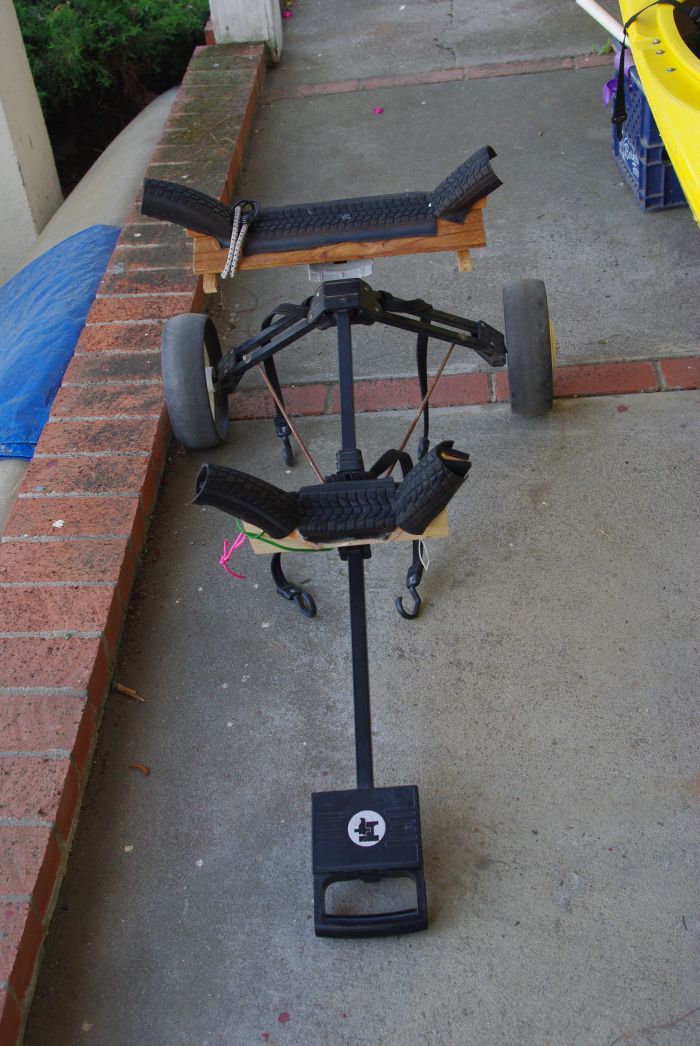 ted's blog: golf bag kayak cart again