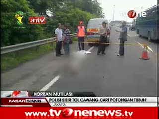 Potongan Tubuh Manusia Tercecer di Tol Cawang