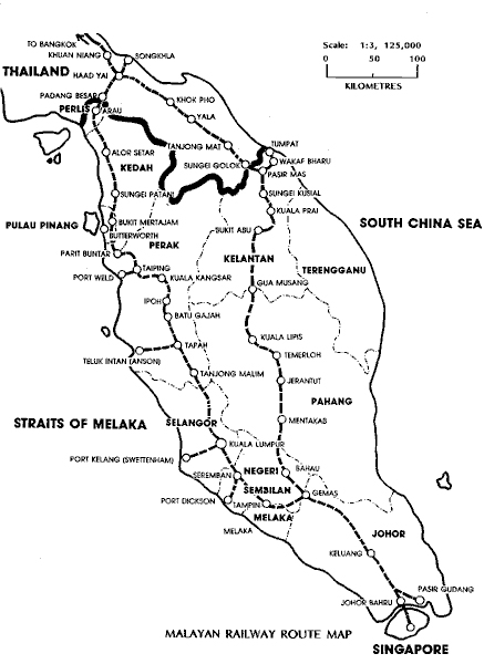 Malaysia Train Map