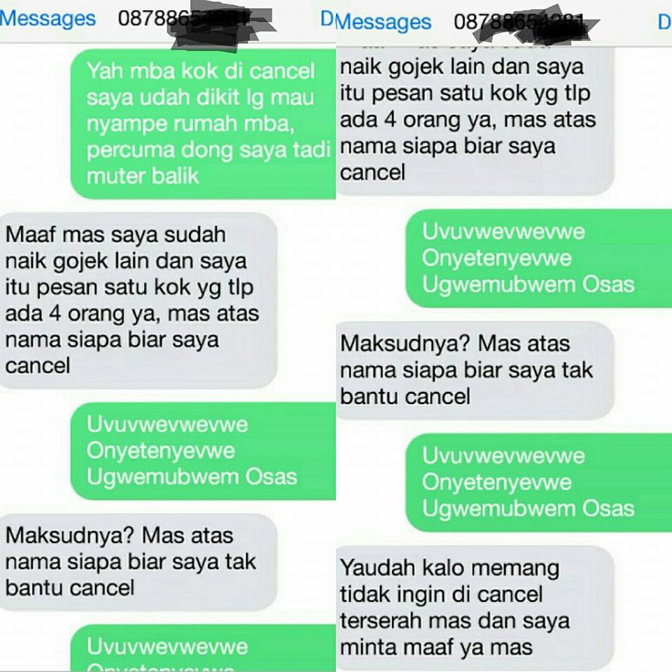 Chat Lucu Driver Gojek Dan Pelanggan Lucu Pull Kocak Pull