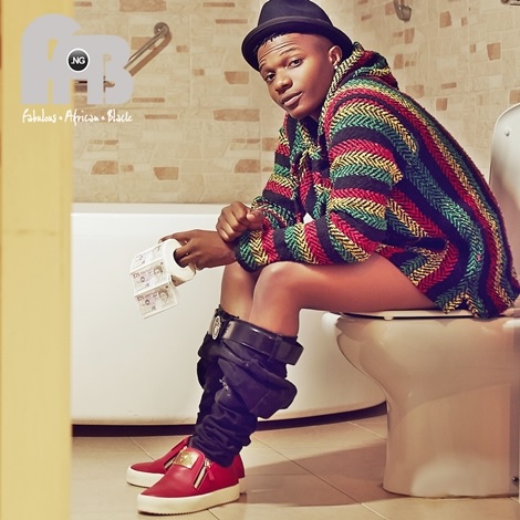 Break the Internet: Wizkid Pictured Pants Down in the Toilet for FAB Magazine Cover (Photos)