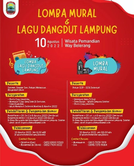 Lomba Mural dan Lagu Dangdut Lampung 2022