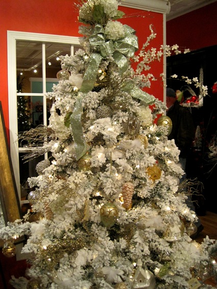 white christmas tree