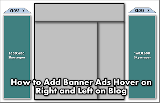 How to Add Banner Ads Hover on Right and Left on Blog