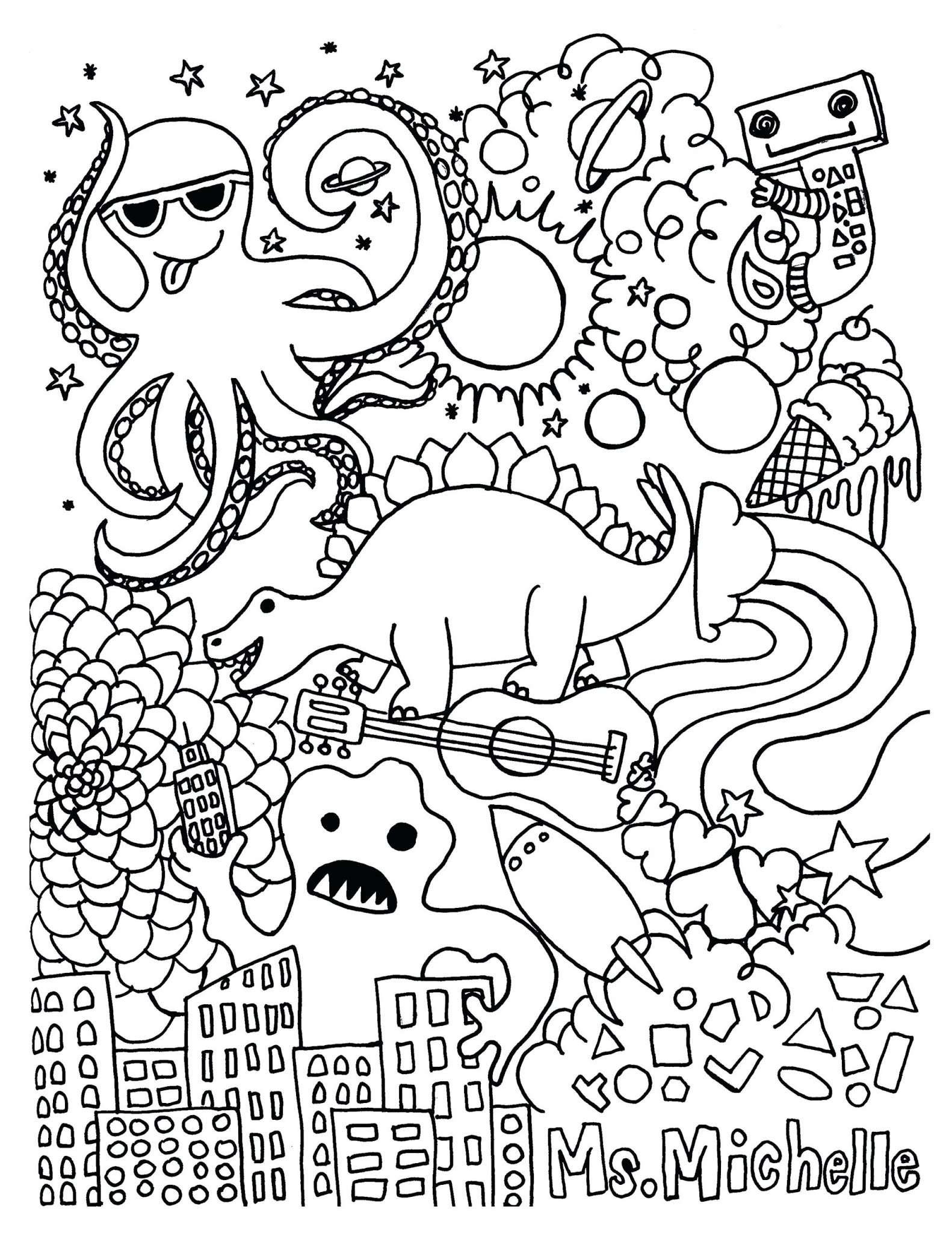 Coloring Pages For Middle School