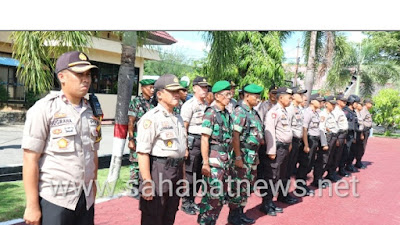 Ratusan Personel Polres Pinrang Mulai Disebar Pengamanan di 1272 TPS 