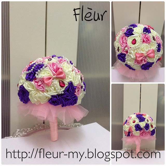 Pink and Purple Bouquet by Fleur