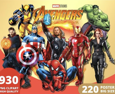 Marvel Avengers Clipart PNG