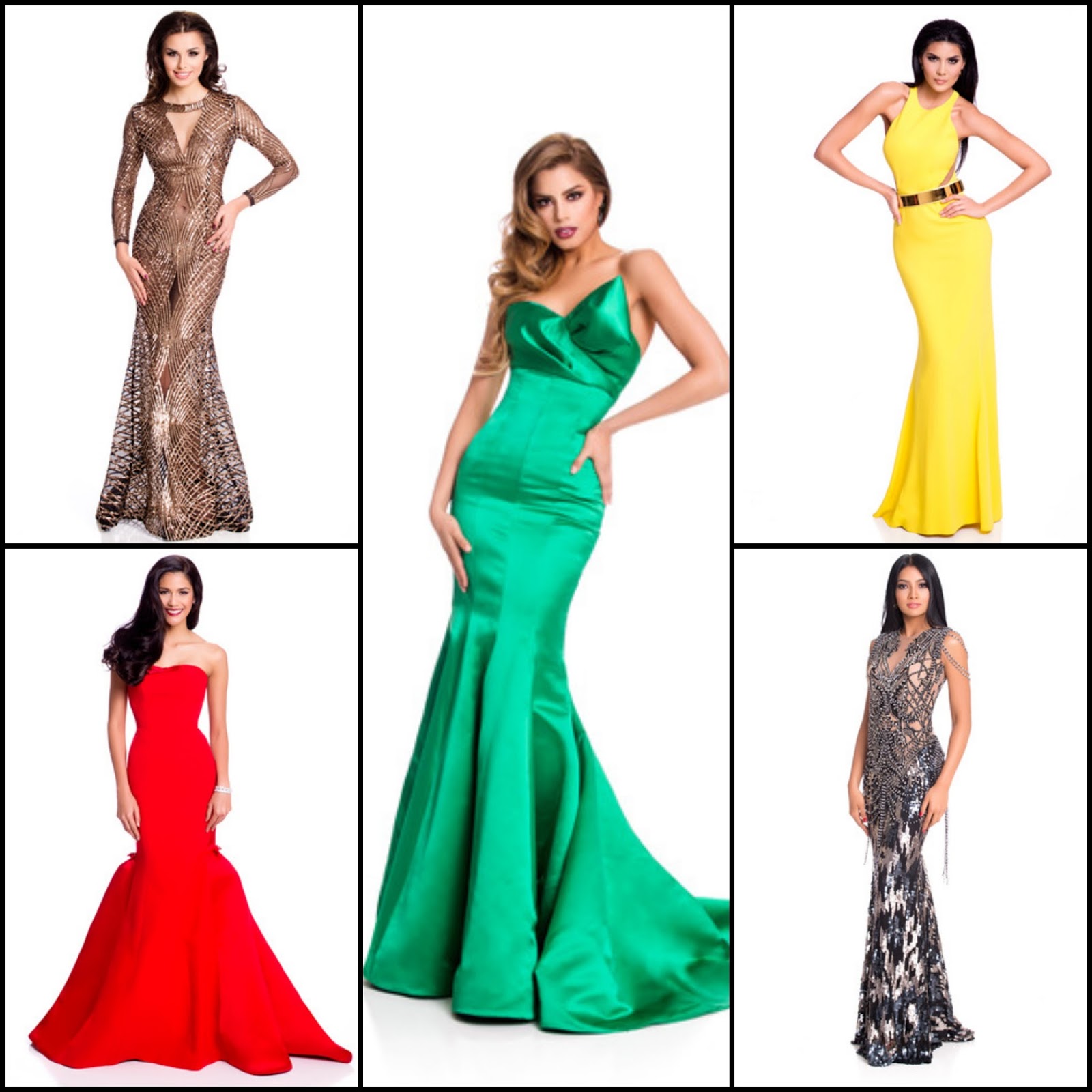 Nick Verreos: SASHES AND TIARAS.....Miss Universe 2015 Preliminary  Competition: Top 15 Gowns
