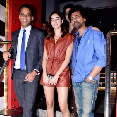 Ananya panday, motwayne and producer nikhil dwivedi spotted t the wrap up party of their upcoming cyber thriller