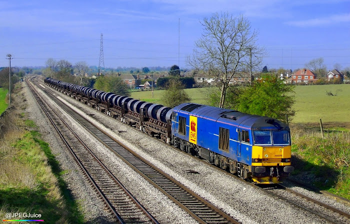 60078 in EWS branded Mainline blue livery