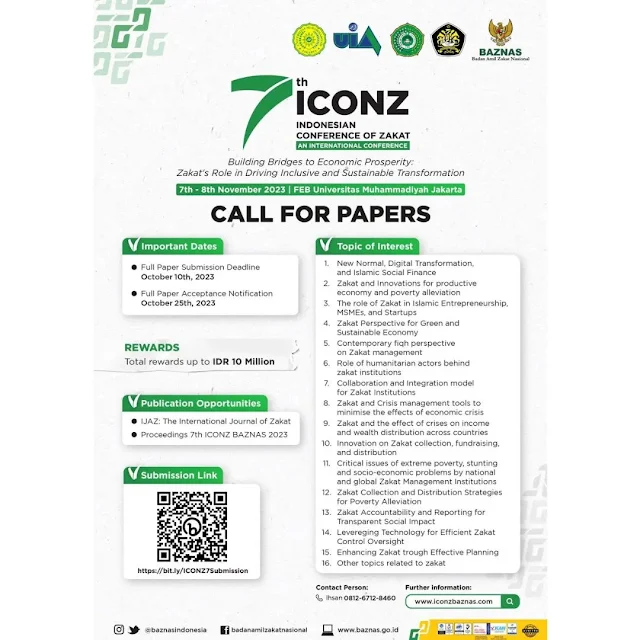 The 7th Indonesian Conference of Zakat (ICONZ): An International Conference