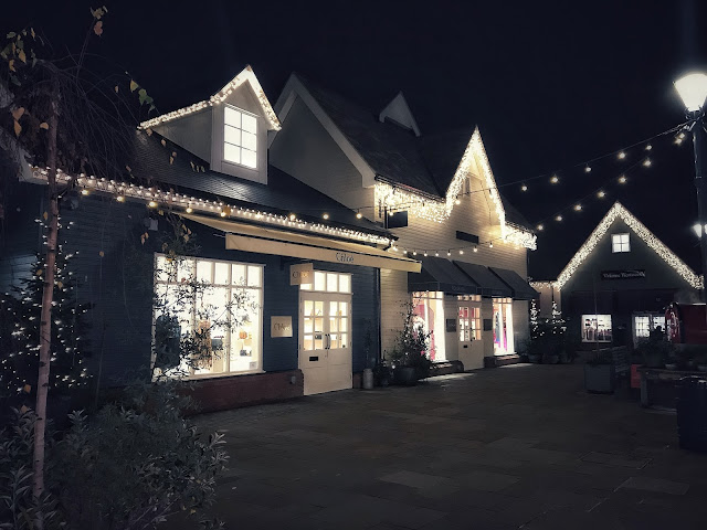 Bicester Village Christmas Shopping at night